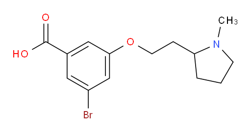 3-bromo-5-(2-(1-methylpyrrolidin-2-yl)ethoxy)benzoic acid