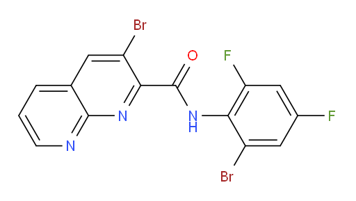 3-bromo-N-(2-bromo-4,6-difluorophenyl)-1,8-naphthyridine-2-carboxamide