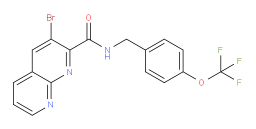 3-bromo-N-(4-(trifluoromethoxy)benzyl)-1,8-naphthyridine-2-carboxamide