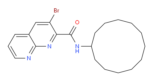 3-bromo-N-cyclododecyl-1,8-naphthyridine-2-carboxamide