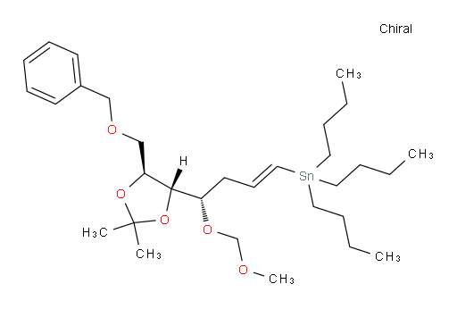 ((S,E)-4-((4S,5S)-5-((benzyloxy)methyl)-2,2-dimethyl-1,3-dioxolan-4-yl)-4-(methoxymethoxy)but-1-en-1-yl)tributylstannane