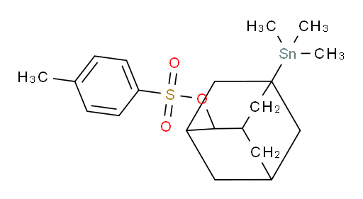5-(trimethylstannyl)adamantan-2-yl 4-methylbenzenesulfonate