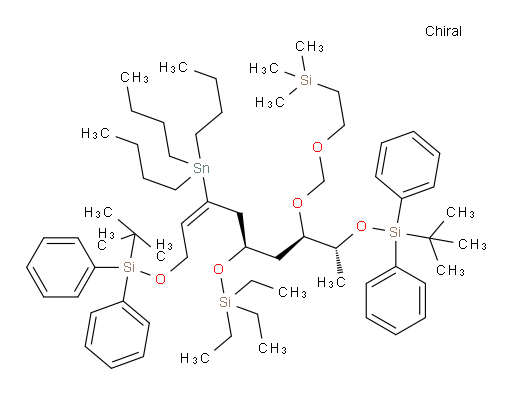 (8R,10R,E)-8-((R)-1-((tert-butyldiphenylsilyl)oxy)ethyl)-2,2,17,17-tetramethyl-16,16-diphenyl-12-(tributylstannyl)-10-((triethylsilyl)oxy)-5,7,15-trioxa-2,16-disilaoctadec-12-ene