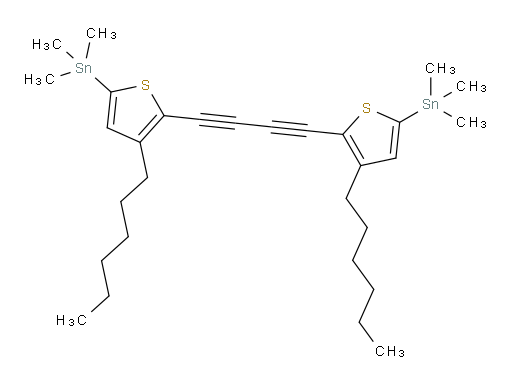 1,4-bis(3-hexyl-5-(trimethylstannyl)thiophen-2-yl)buta-1,3-diyne