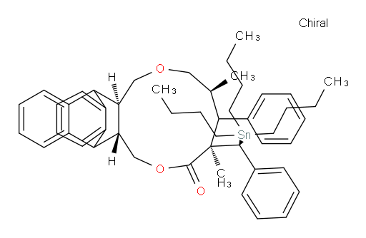 (4R,6S,9aR,15aR)-4,6-dimethyl-5-phenyl-4-((S)-phenyl(tributylstannyl)methyl)-4,5,6,7,9a,10,15,15a-octahydro-1H-10,15-[1,2]benzenonaphtho[2,3-c][1,6]dioxacycloundecin-3(9H)-one
