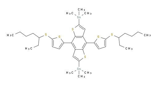 (4,8-bis(5-(heptan-3-ylthio)thiophen-2-yl)benzo[1,2-b:4,5-b']dithiophene-2,6-diyl)bis(trimethylstannane)