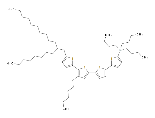 tributyl(4''-hexyl-5'''-(2-octyldodecyl)-[2,2':5',2'':5'',2'''-quaterthiophen]-5-yl)stannane