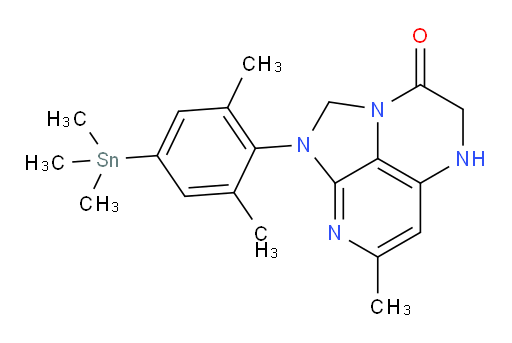 1-(2,6-dimethyl-4-(trimethylstannyl)phenyl)-7-methyl-4,5-dihydro-1H-1,2a,5,8-tetraazaacenaphthylen-3(2H)-one