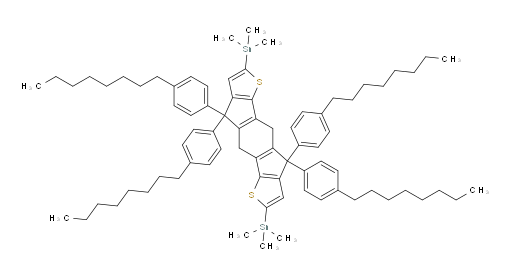 (4,4,9,9-tetrakis(4-octylphenyl)-4,5,9,10-tetrahydro-s-indaceno[1,2-b:5,6-b']dithiophene-2,7-diyl)bis(trimethylstannane)
