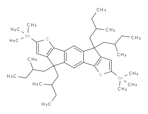 (4,4,9,9-tetrakis(2-methylbutyl)-4,9-dihydro-s-indaceno[1,2-b:5,6-b']dithiophene-2,7-diyl)bis(trimethylstannane)