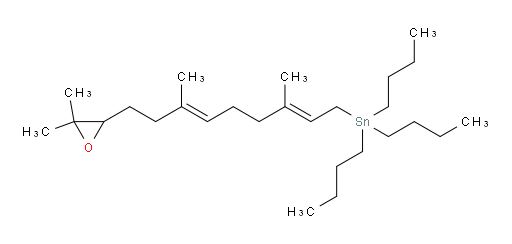 tributyl((2E,6E)-9-(3,3-dimethyloxiran-2-yl)-3,7-dimethylnona-2,6-dien-1-yl)stannane