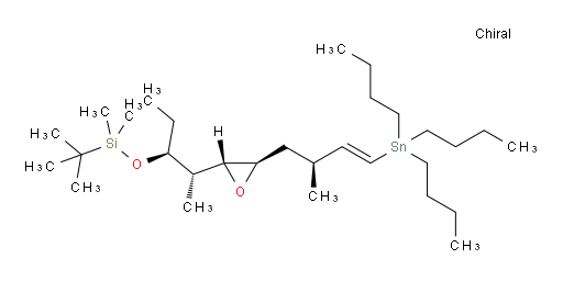 tert-butyldimethyl(((2S,3S)-2-((2R,3R)-3-((S,E)-2-methyl-4-(tributylstannyl)but-3-en-1-yl)oxiran-2-yl)pentan-3-yl)oxy)silane