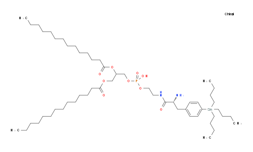 3-(((2-((R)-2-amino-3-(4-(tributylstannyl)phenyl)propanamido)ethoxy)(hydroxy)phosphoryl)oxy)propane-1,2-diyl ditetradecanoate