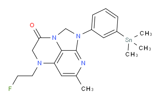 5-(2-fluoroethyl)-7-methyl-1-(3-(trimethylstannyl)phenyl)-4,5-dihydro-1H-1,2a,5,8-tetraazaacenaphthylen-3(2H)-one