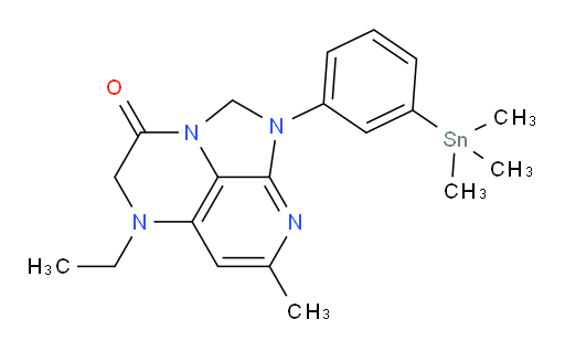 5-ethyl-7-methyl-1-(3-(trimethylstannyl)phenyl)-4,5-dihydro-1H-1,2a,5,8-tetraazaacenaphthylen-3(2H)-one