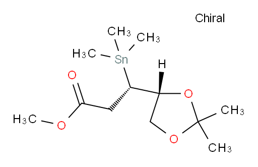 (S)-methyl 3-((R)-2,2-dimethyl-1,3-dioxolan-4-yl)-3-(trimethylstannyl)propanoate