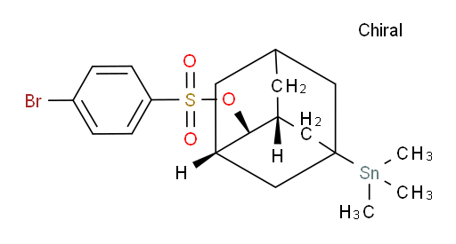 (1R,2r,3S)-5-(trimethylstannyl)adamantan-2-yl 4-bromobenzenesulfonate