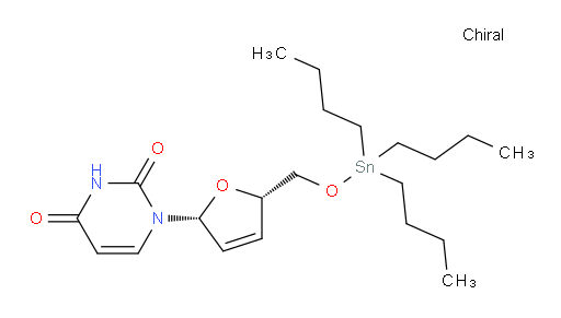 1-((2R,5S)-5-(((tributylstannyl)oxy)methyl)-2,5-dihydrofuran-2-yl)pyrimidine-2,4(1H,3H)-dione