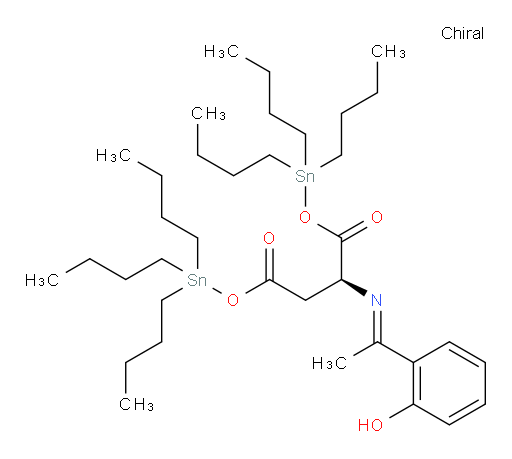 (S,E)-bis(tributylstannyl) 2-((1-(2-hydroxyphenyl)ethylidene)amino)succinate