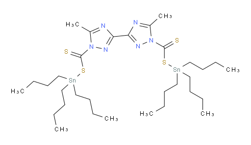 bis(tributylstannyl) 5,5'-dimethyl-1H,1'H-[3,3'-bi(1,2,4-triazole)]-1,1'-bis(carbodithioate)
