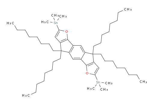 (4,4,9,9-tetraoctyl-4,9-dihydro-s-indaceno[1,2-b:5,6-b']difuran-2,7-diyl)bis(trimethylstannane)