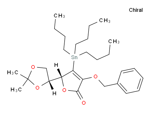 (R)-3-(benzyloxy)-5-((R)-2,2-dimethyl-1,3-dioxolan-4-yl)-4-(tributylstannyl)furan-2(5H)-one