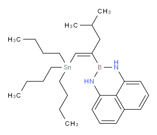 (E)-2-(4-methyl-1-(tributylstannyl)pent-1-en-2-yl)-2,3-dihydro-1H-naphtho[1,8-de][1,3,2]diazaborinine