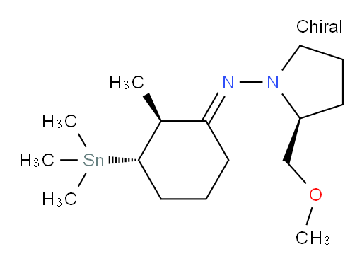 (S,E)-2-(甲氧基甲基)-N-((2S,3S)-2-甲基-3-(三甲基锡基)环己亚基)吡咯烷-1-胺