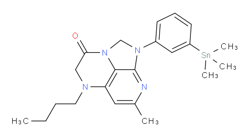 5-butyl-7-methyl-1-(3-(trimethylstannyl)phenyl)-4,5-dihydro-1H-1,2a,5,8-tetraazaacenaphthylen-3(2H)-one