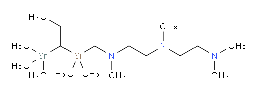 N1-((dimethyl(1-(trimethylstannyl)propyl)silyl)methyl)-N2-(2-(dimethylamino)ethyl)-N1,N2-dimethylethane-1,2-diamine