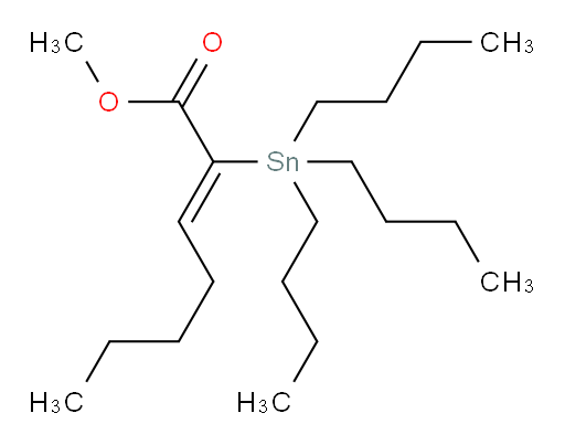 (Z)-甲基 2-(三丁基锡基)庚-2-烯酸酯