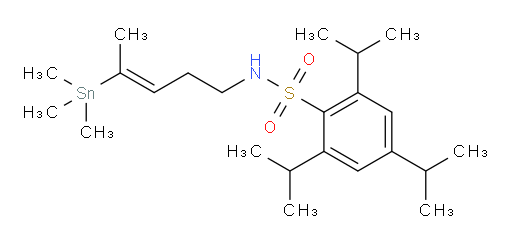 (E)-2,4,6-三异丙基-N-(4-(三甲基锡基)戊-3-烯-1-基)苯磺酰胺