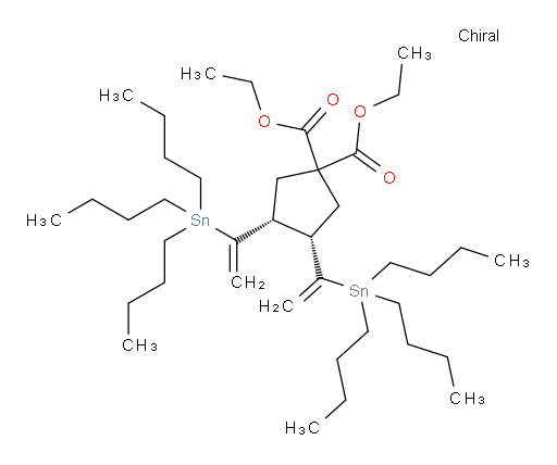 (3R,4S)-二乙基 3,4-双(1-(三丁基锡基)乙烯基)环戊烷-1,1-二甲酸酯