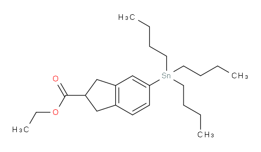 乙基 5-(三丁基锡基)-2,3-二氢-1H-茚-2-甲酸酯