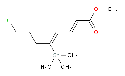 (2E,4Z)-甲基 8-氯-5-(三甲基锡基)辛-2,4-二烯酸酯