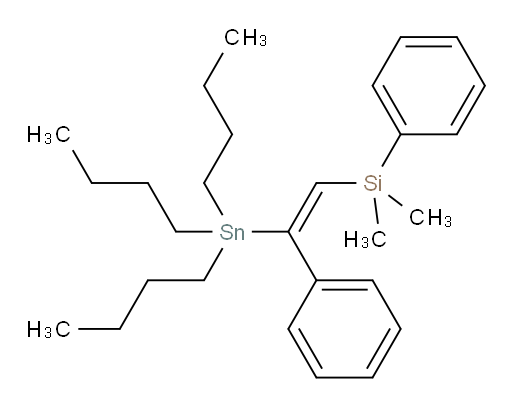 (E)-二甲基(苯基)(2-苯基-2-(三丁基锡基)乙烯基)硅烷