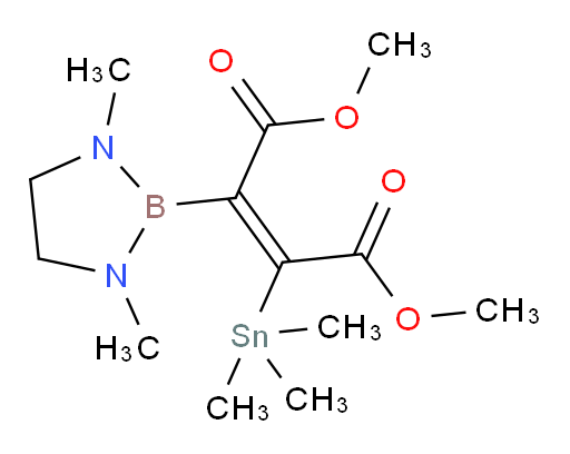 二甲基 2-(1,3-二甲基-1,3,2-二氮杂boroli二n-2-基)-3-(三甲基锡基)马来酸盐