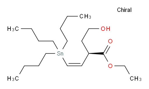 (R,Z)-乙基 2-(2-羟基乙基)-4-(三丁基锡基)丁-3-烯酸酯