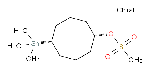 (1s,5s)-5-(三甲基锡基)环辛基 甲烷磺酸盐