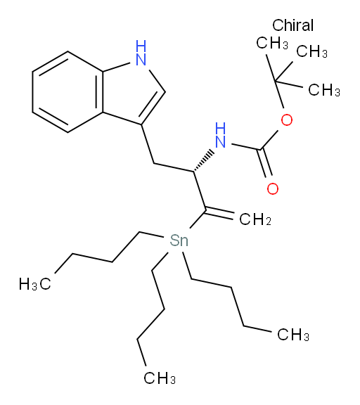 (S)-叔丁基 (1-(1H-吲哚-3-基)-3-(三丁基锡基)丁-3-烯-2-基)氨基甲酸酯