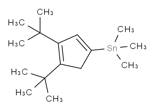 (3,4-双-叔丁基环戊-1,3-二烯-1-基)三甲基锡烷