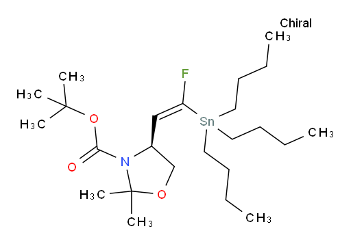 (S,Z)-叔丁基 4-(2-氟-2-(三丁基锡基)乙烯基)-2,2-二甲基噁唑烷-3-甲酸酯
