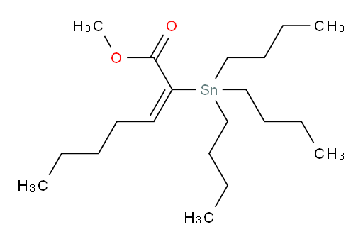 (E)-甲基 2-(三丁基锡基)庚-2-烯酸酯