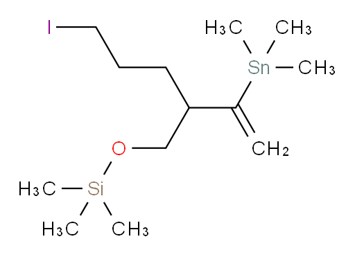 ((5-iodo-2-(1-(trimethylstannyl)vinyl)pentyl)oxy)trimethylsilane