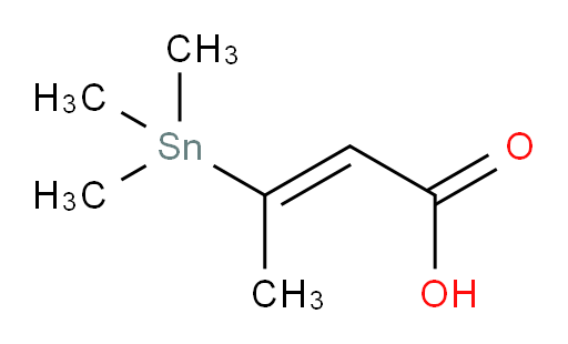 (E)-3-(trimethylstannyl)but-2-enoic acid
