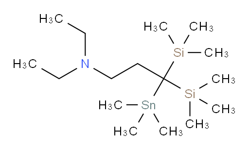 N,N-二乙基-3,3-双(三甲基硅基)-3-(三甲基锡基)丙-1-胺