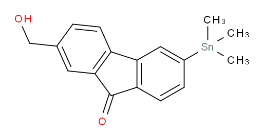 2-(hydroxymethyl)-6-(trimethylstannyl)-9H-fluoren-9-one