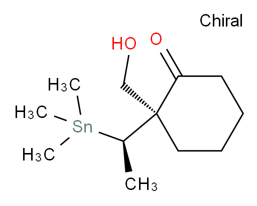 (S)-2-(hydroxymethyl)-2-((R)-1-(trimethylstannyl)ethyl)cyclohexanone