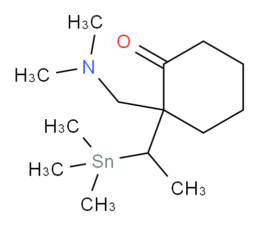 2-((dimethylamino)methyl)-2-(1-(trimethylstannyl)ethyl)cyclohexanone
