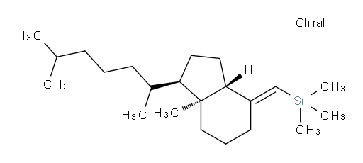 trimethyl((E)-((1R,3aS,7aS)-7a-methyl-1-(6-methylheptan-2-yl)hexahydro-1H-inden-4(2H)-ylidene)methyl)stannane